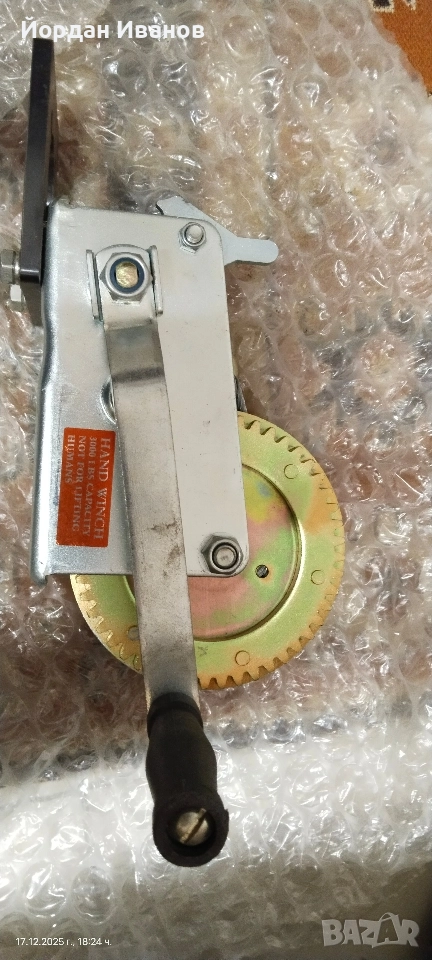 Ръчна лебедка 3000lbs/1361кг., снимка 1