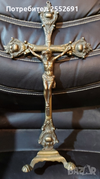 Настолен кръст с разпятие. , снимка 1