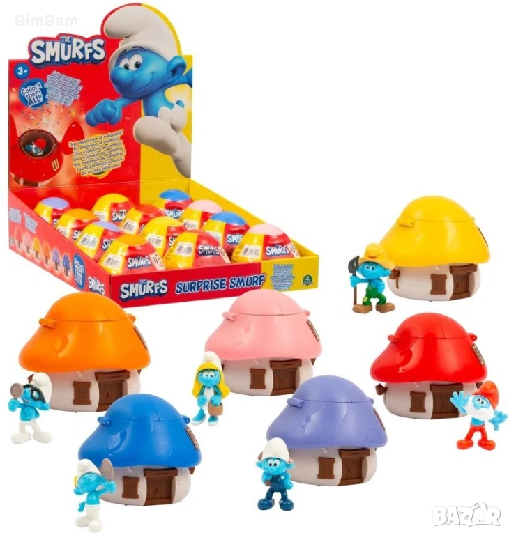 Комплект къщичка със Смърф-изненада Смърфовете / Giochi Preziosi, снимка 1