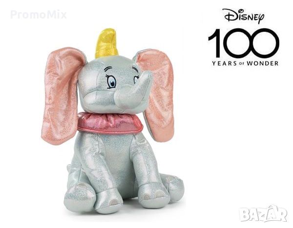 Детска играчка слончето Дъмбо Sambro Dumbo 8425611319594 Disney Collection 100 birthday limited 30см, снимка 1