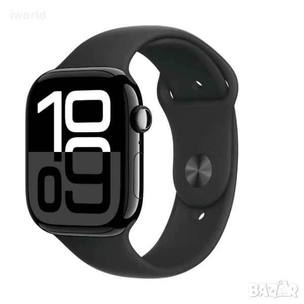 НОВ❗️ APPLE WATCH 10 42mm ⚠️ Лизинг от 25лв/мес ⚠️ ГАРАНЦИЯ❗️ ❗️JET BLACK AL SL ❗️, снимка 1