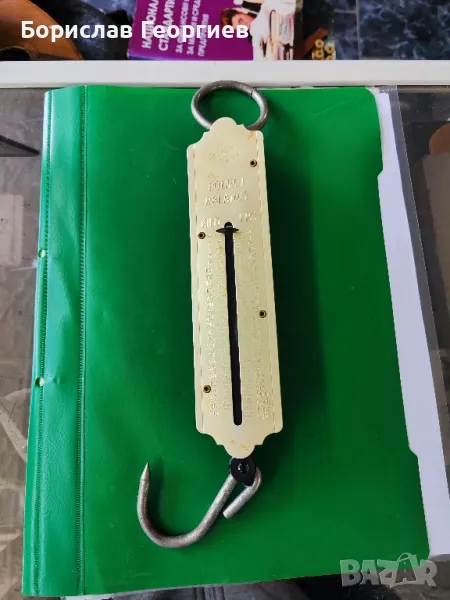 Стар ръчен кантар до 50 кг, снимка 1