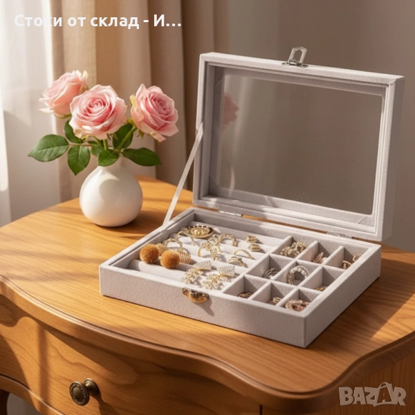 Кутия за съхранение на бижута – 24 места за перфектен ред, снимка 1
