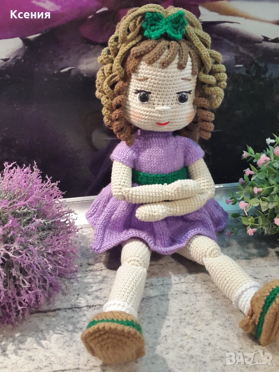 Плетена играчка Кукла ДАША, Ръчно изработена, Перфектен подарък, снимка 1