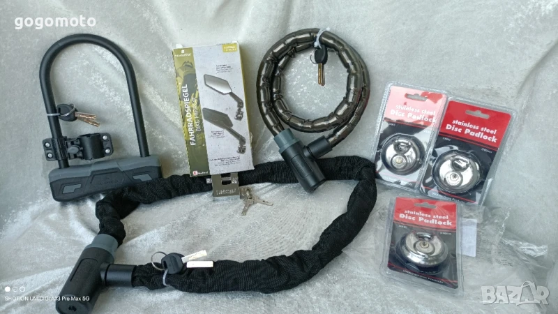 Катинар БРОНИРАН за мотор с дължина 98 см., верига 120 см.за велосипед, сгъваемо колело, колело , снимка 1