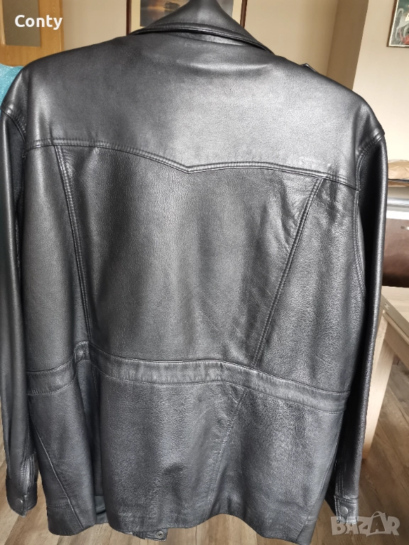 Мъжка кожена шуба, снимка 1
