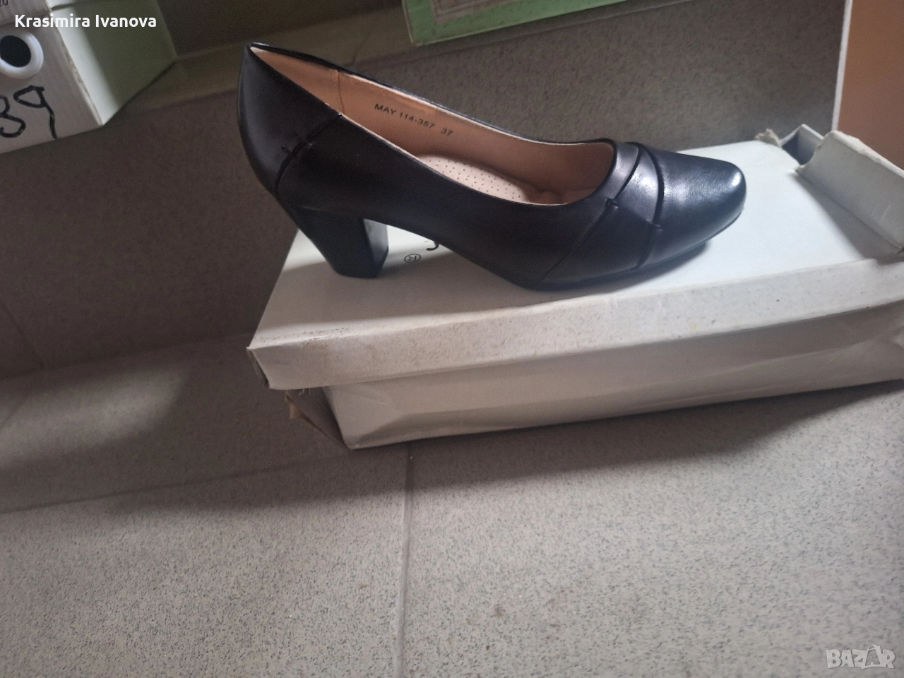 обувки Мегияс еко кожа с ток, снимка 1