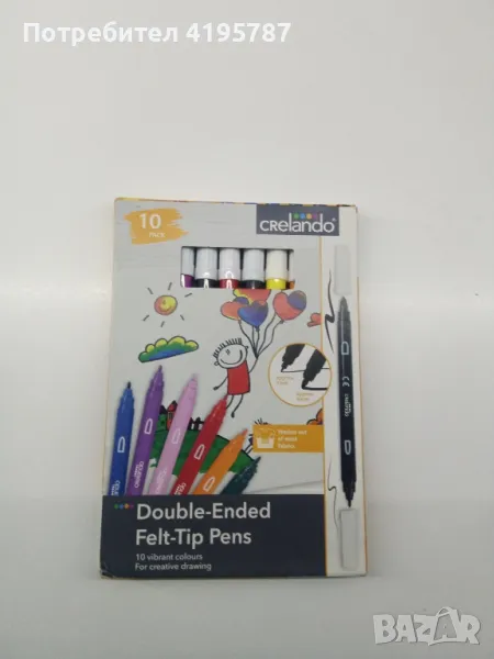 Фулмастри crelando Double-Ended Felt-Tip Pens, снимка 1