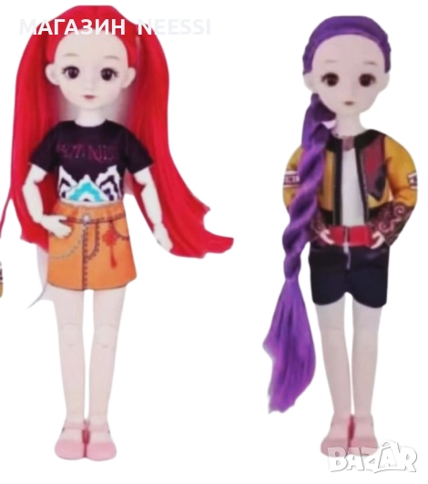Комплект 2 броя Пееща K-POP Demon Hunters Кукла, снимка 1