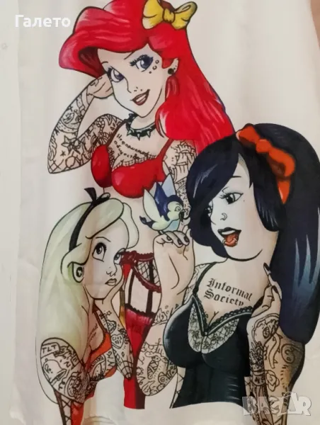 Рокля с еластичност и мекота на красива декорация размер L XL Цена 10 лв , снимка 1