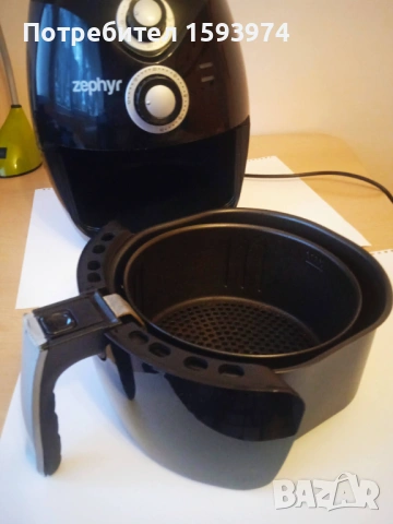 Фритюрник с горещ въздух ZEPHYR ZP 1980 AI, 1600W, 2.6л., снимка 4 - Фритюрници - 53486628