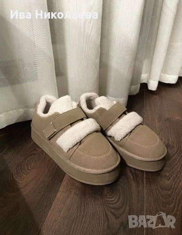 Бежови дамски обувки на платформа JENNY FAIRY, снимка 7 - Дамски ежедневни обувки - 53180104