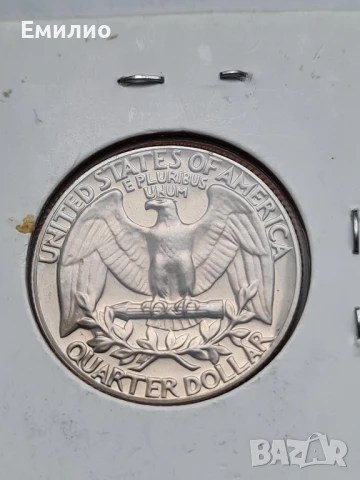 USA 25 CENTS 1972-S  PROOF COIN. UNC , снимка 2 - Нумизматика и бонистика - 50990694