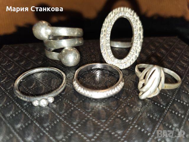 Сребърни пръстени 925, снимка 4 - Пръстени - 46217177