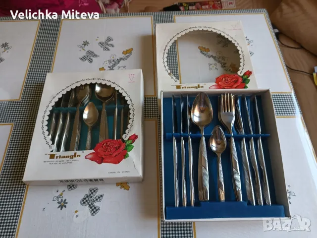 Прибори за хранене, снимка 4 - Прибори за хранене, готвене и сервиране - 50342253