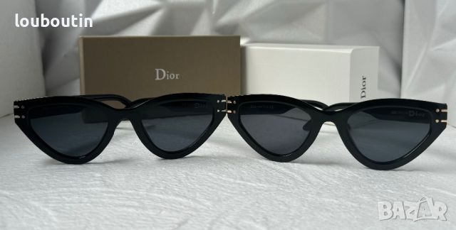 Dior 2024 дамски слънчеви очила котка 2 цвята, снимка 13 - Слънчеви и диоптрични очила - 45966672