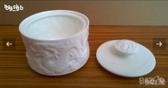 Стара порцеланова кутия, снимка 6 - Други - 24487126