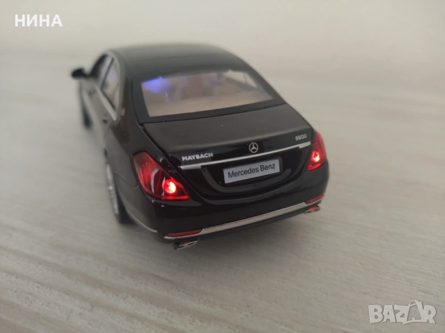 Метална количка Mercedes -Benz S 600 !!, снимка 5 - Колекции - 53649036