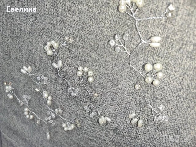 Аксесоар за коса с перли и камъчета за булка, абитуриентка, декорация или др. 4 броя, снимка 5 - Аксесоари за коса - 50016263