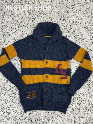 Мъжка вълнена жилетка G-STAR. Размер М, снимка 2 - Пуловери - 53302800