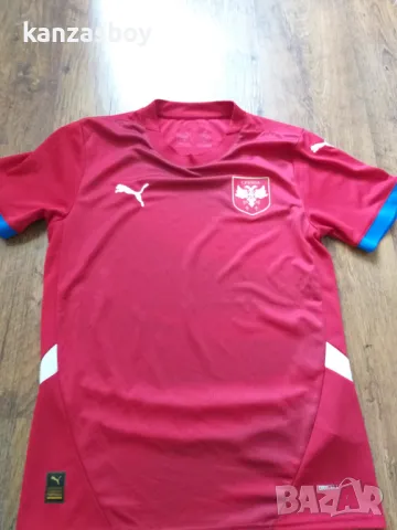 PUMA Serbia 2024 Home Shirt - мъжка футболна тениска КАТО НОВА С, снимка 7 - Тениски - 46995257