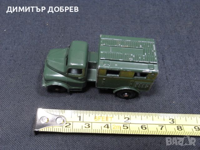 СТАРА РЕТРО МЕТАЛНА КОЛИЧКА LESNEY MATCHBOX ENGLAND AUSTIN MK2 RADIO TRUCK, снимка 7 - Колекции - 46291317