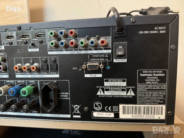 Harman Kardon AVr-155, снимка 13 - Ресийвъри, усилватели, смесителни пултове - 46042275