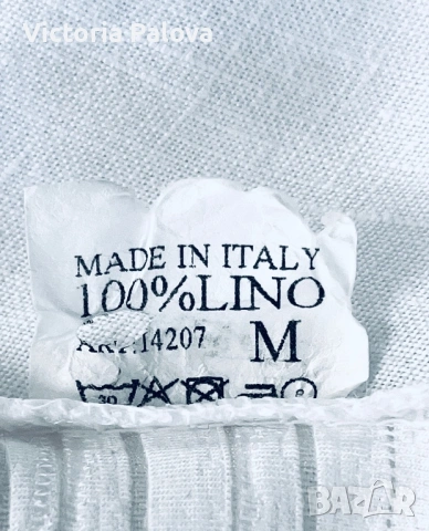 Ефирна ленена блуза в стил Lagenlook - Произведено в Италия, снимка 10 - Корсети, бюстиета, топове - 53892992