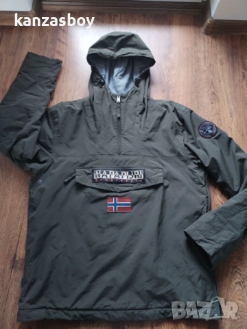 napapijri rainforest pocket 2 half-zip winter jacket - страхотно мъжко яке КАТО НОВО ХЛ, снимка 8 - Якета - 53622780