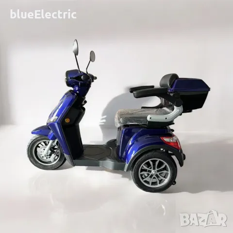 Електрическа Триколка blueElectric BM1-LUX 2000W | 60V | 24Ah | BLUE/BLACK, снимка 4 - Мотоциклети и мототехника - 49745684