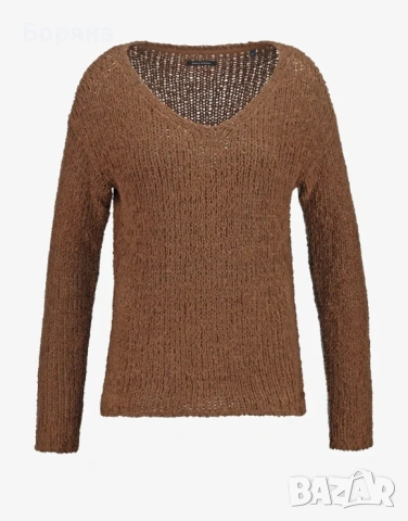 Marc O'Polo кафяв пуловер памук, снимка 8 - Блузи с дълъг ръкав и пуловери - 53274579