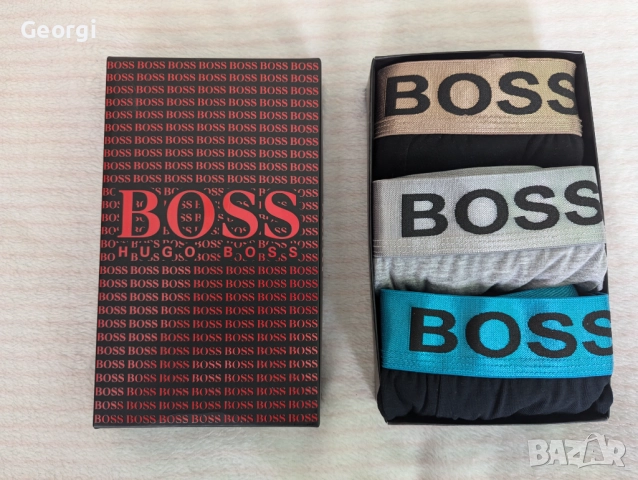Мъжки боксерки BOSS Промоционална цена за Черен петък ✅