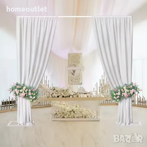 ПРОМОЦИЯ Декоративна правоъгълна сватбена арка – 300 x 300 см. SUSIRE XJJ382-WT-V2, снимка 5 - Други - 50907509