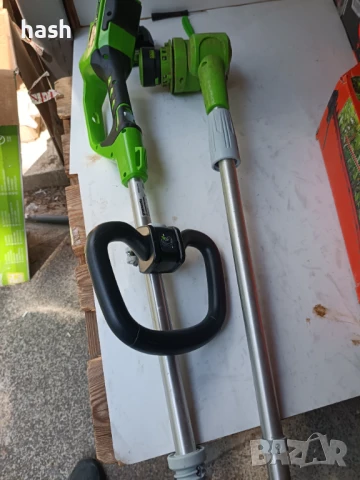Електрически тример/косачка/резачка Greenworks, G24LT30M, 24V, с Li-ion батерия, Green, снимка 2 - Други инструменти - 50685328