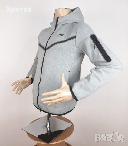 Nike Tech Fleece - Оригинално мъжко горнище размер S, снимка 3 - Спортни дрехи, екипи - 48985111