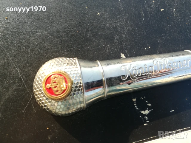 МИКРОФОН-12СМ-МЕТАЛНА ОТВАРАЧКА С МАГНИТ ОТ ГЕРМАНИЯ 0706251836, снимка 4 - Колекции - 50585542