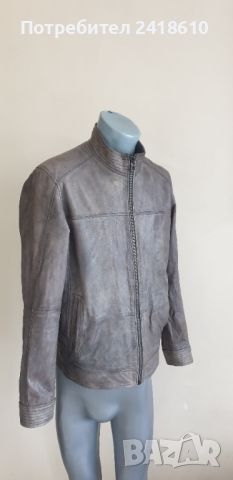 Hugo Boss Jips4 Leather Jacket Mens Size 50/L ОРИГИНАЛ! Ест. кожа!, снимка 5 - Якета - 45623960