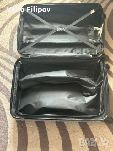 Голям твърд куфар 75 см (L), 4 колела, TSA/код – запазен, снимка 6 - Куфари - 53703330