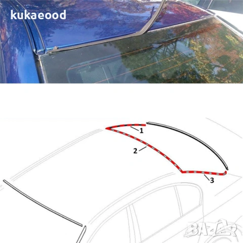 Уплътнение за задно стъкло на BMW 5 E60, снимка 6 - Части - 54062590