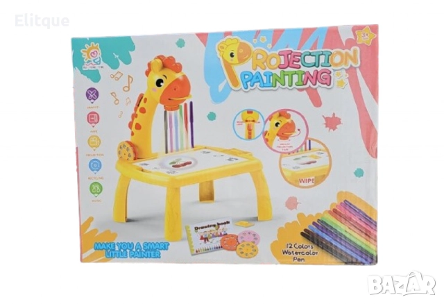 Детска масичка за рисуване с вграден проектор, снимка 7 - Рисуване и оцветяване - 52804690