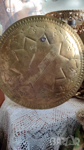 месингово пано , снимка 3 - Антикварни и старинни предмети - 53159266