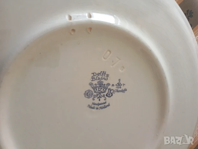 Декоративна чиния за стена блу делф, снимка 4 - Други ценни предмети - 50836303