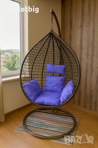 Градинска висяща люлка тип гнездо,яйце–Промоция!