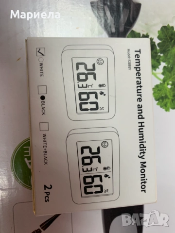 Мини цифров термометър и влагомер / комплект от 2 броя