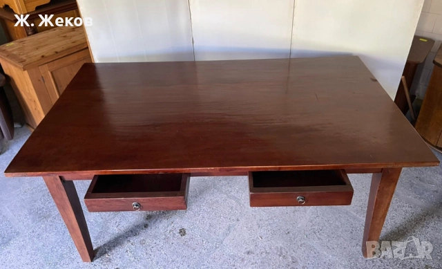 Дъбова трапезна маса, снимка 4 - Маси - 51488019