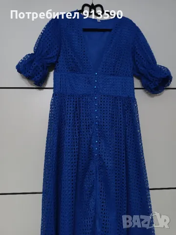 Тъмно синя рокля , снимка 3 - Рокли - 49664094