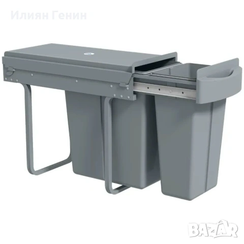 HOMCOM Разтегателен кош за боклук