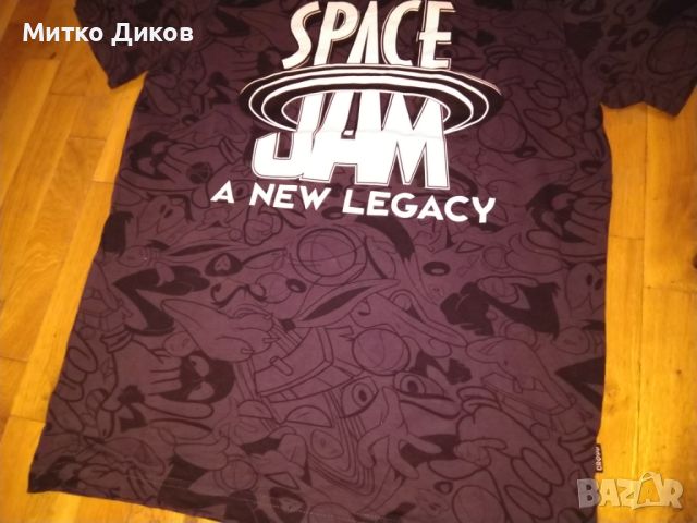 Cropp regular fit маркова тениска отлична Space Jam A New Legacy размер М, снимка 2 - Тениски - 45595516