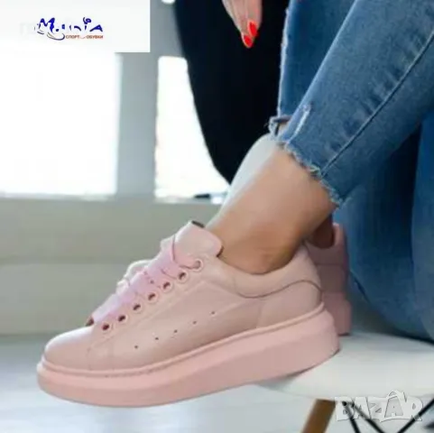 Розови дамски маратонки , снимка 2 - Маратонки - 49944733