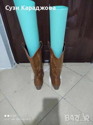 Дамски каубойски ботуши, снимка 2 - Дамски боти - 53190530